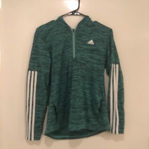 Green adidas workout shirt